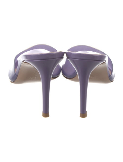 Gianvito Rossi Leather Printed Slides