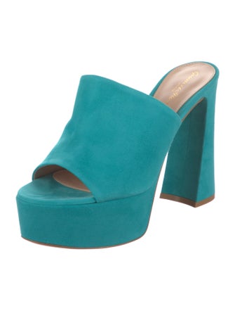 Gianvito Rossi Suede Slides