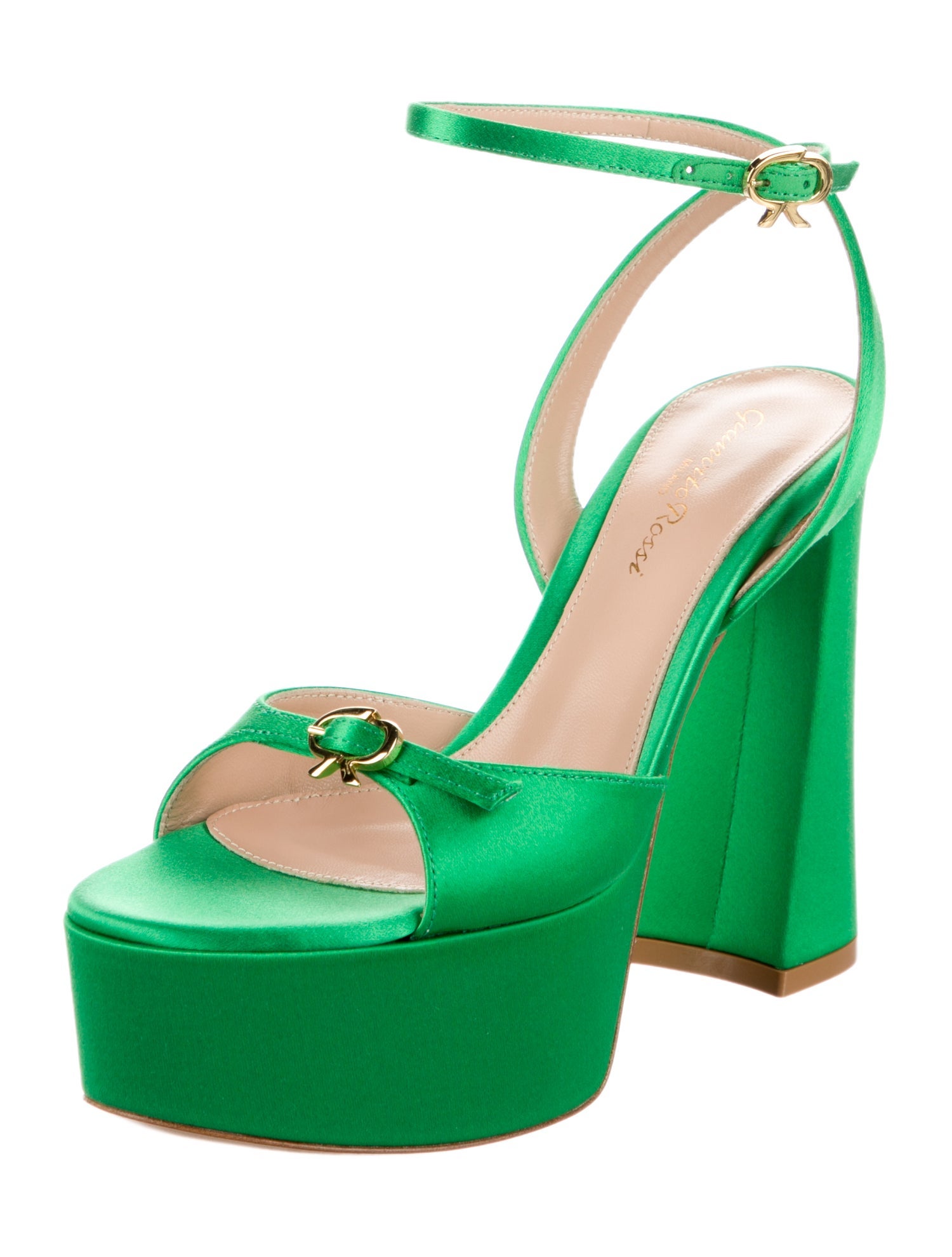 Gianvito Rossi Satin Sandals