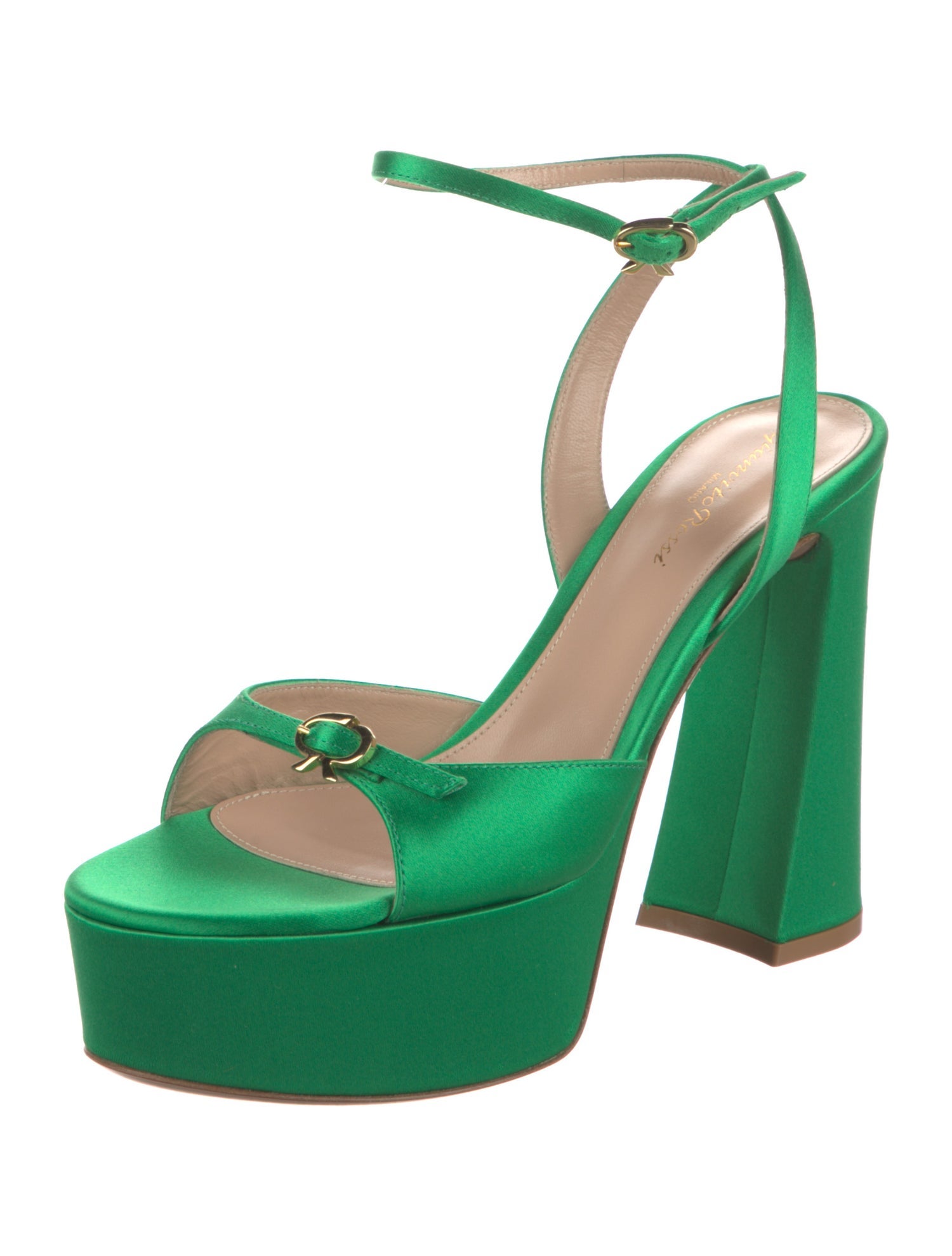 Gianvito Rossi Satin Sandals