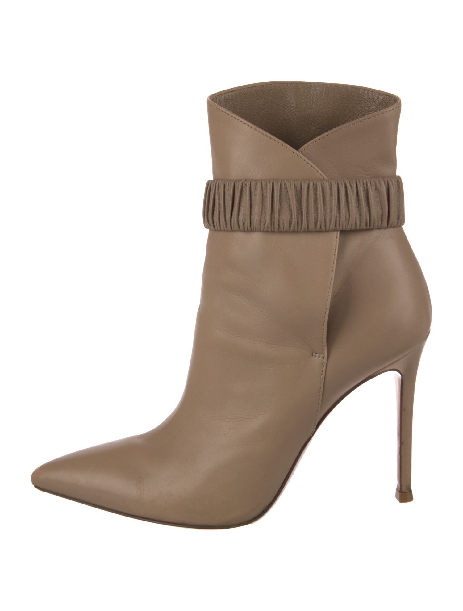 Gianvito Rossi Leather Leather Trim Embellishment Boots