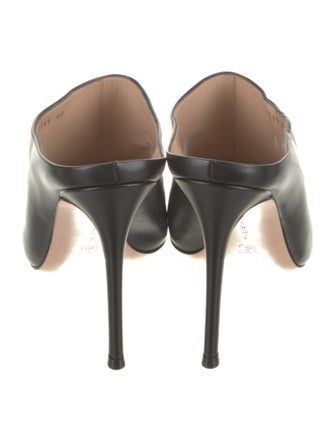 Gianvito Rossi Leather Slides