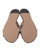 Gianvito Rossi Satin Floral Print Slides