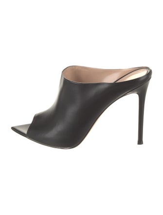 Gianvito Rossi Leather Slides