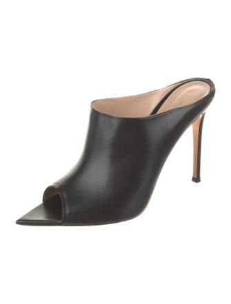 Gianvito Rossi Leather Slides