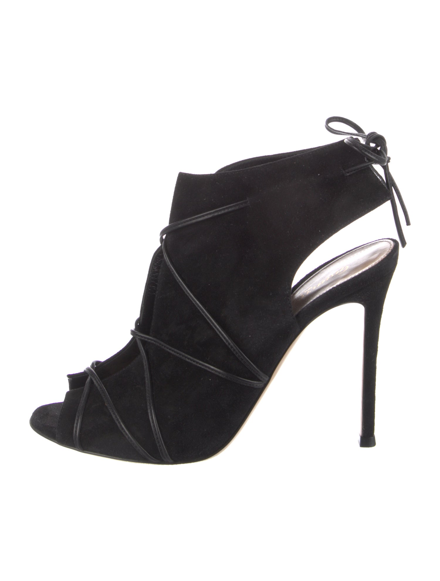 Gianvito Rossi Suede Lace-Up Boots