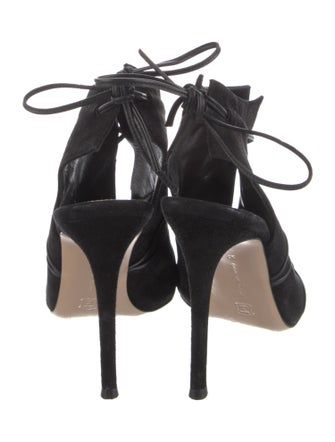 Gianvito Rossi Suede Lace-Up Boots