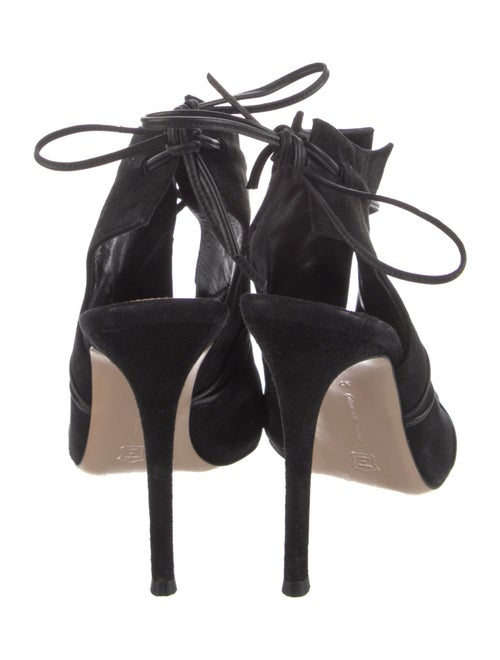 Gianvito Rossi Suede Lace-Up Boots