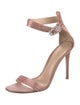 Gianvito Rossi Satin Crystal Embellishments Sandals