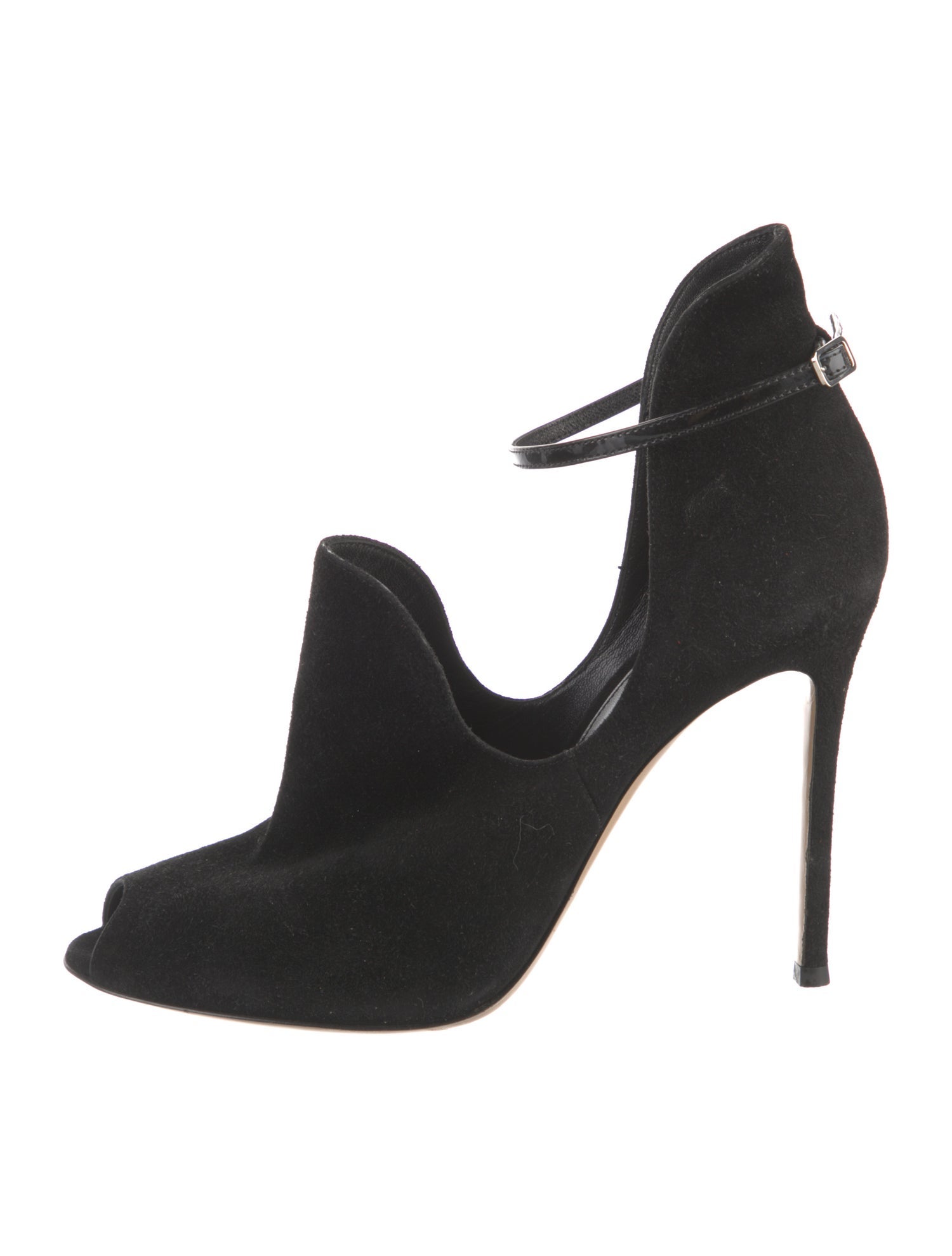 Gianvito Rossi Suede D'Orsay Pumps