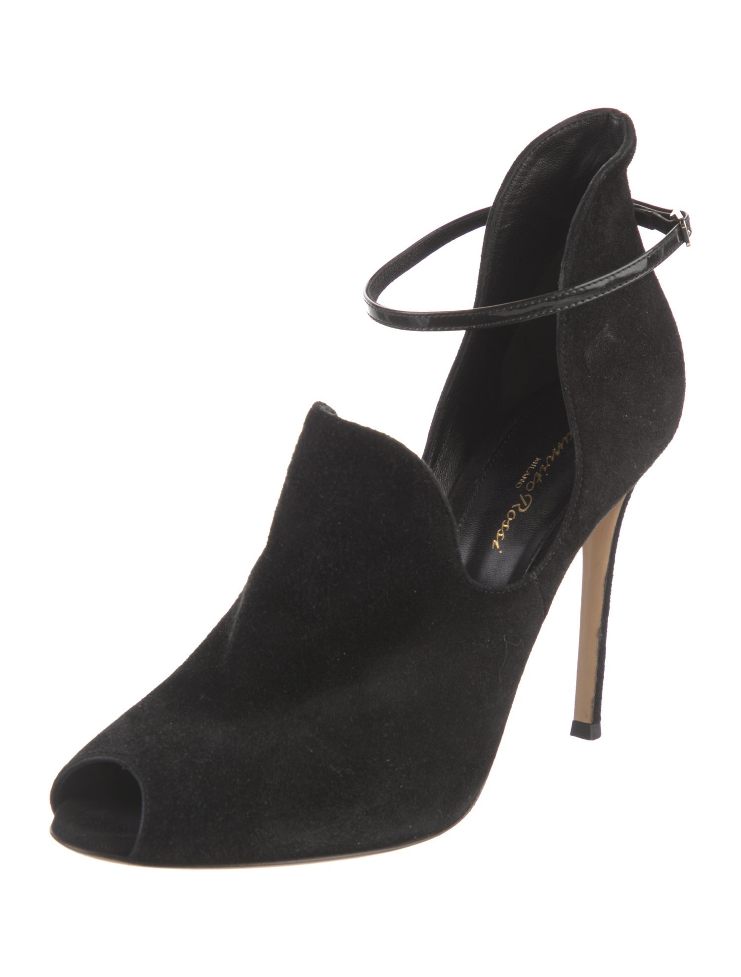 Gianvito Rossi Suede D'Orsay Pumps