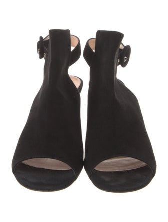 Gianvito Rossi Suede Slingback Sandals