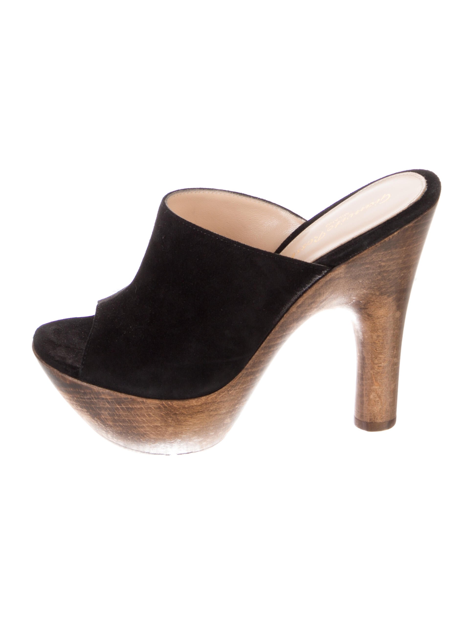 Gianvito Rossi Suede Slides