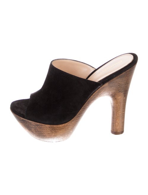 Gianvito Rossi Suede Slides