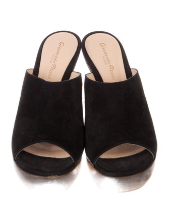 Gianvito Rossi Suede Slides