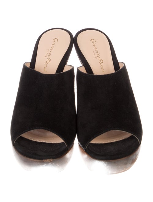Gianvito Rossi Suede Slides