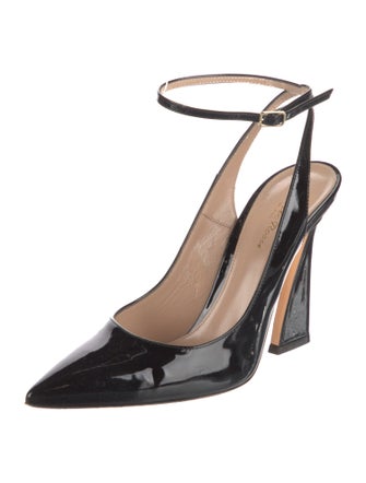 Gianvito Rossi Patent Leather Slingback Pumps