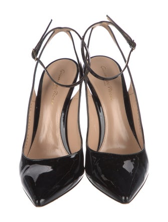 Gianvito Rossi Patent Leather Slingback Pumps