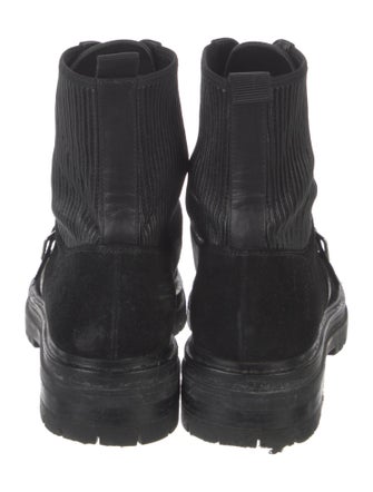 Gianvito Rossi Suede Combat Boots