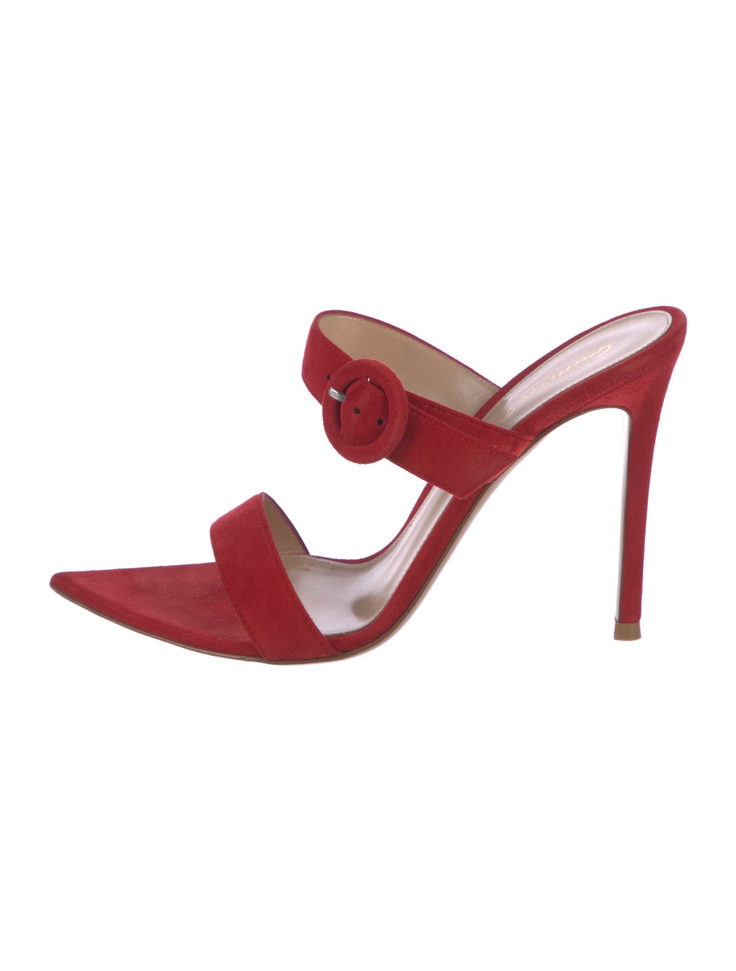 Gianvito Rossi Suede Slides