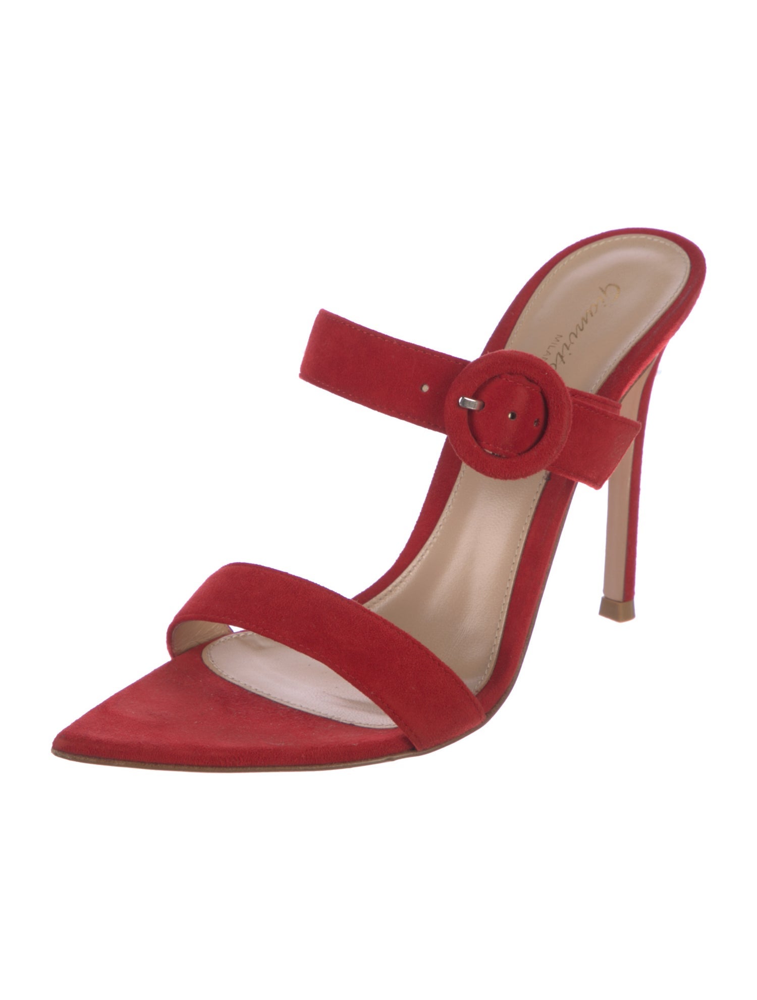 Gianvito Rossi Suede Slides