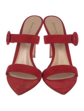 Gianvito Rossi Suede Slides