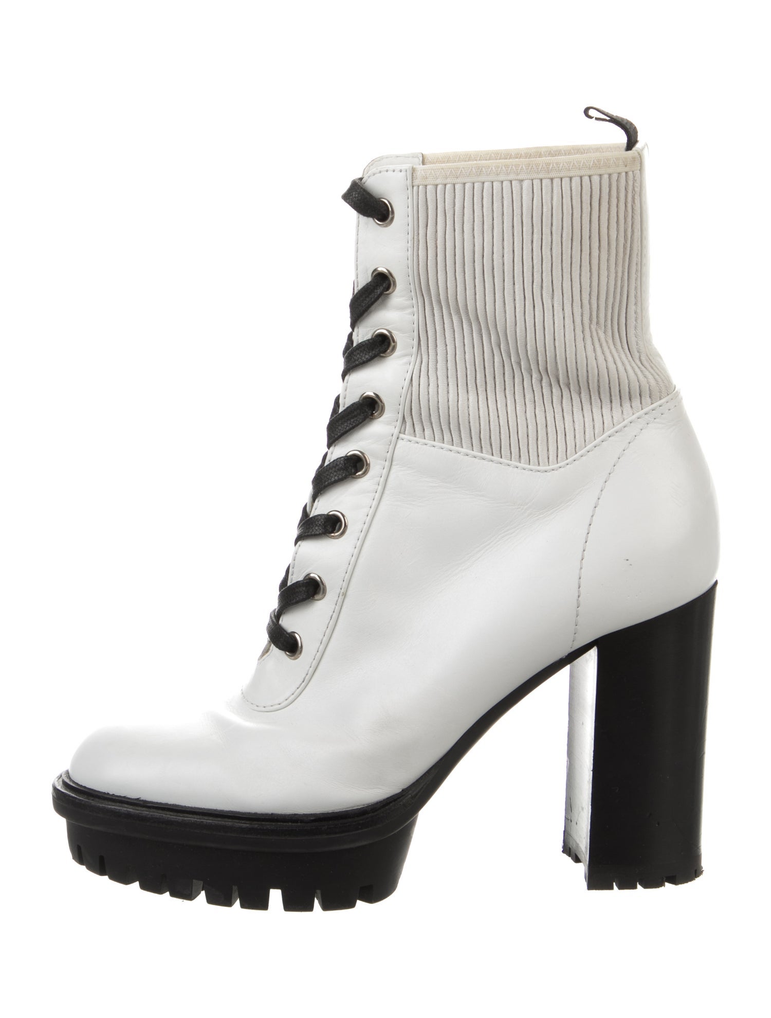 Gianvito Rossi Leather Combat Boots