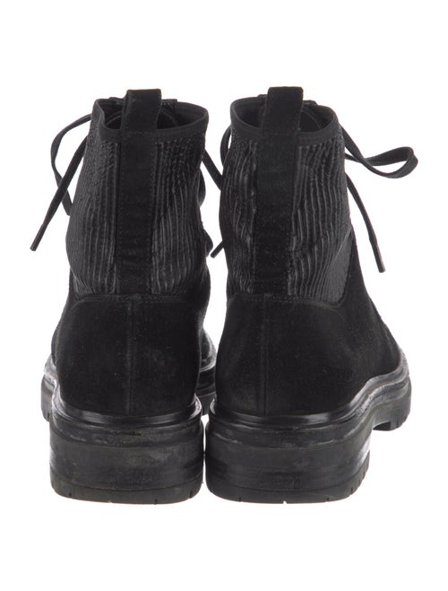 Gianvito Rossi Suede Combat Boots