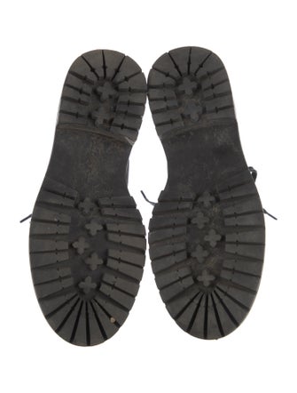 Gianvito Rossi Suede Combat Boots