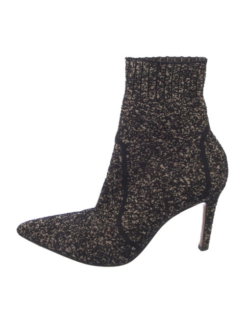 Gianvito Rossi Tweed Pattern Sock Boots
