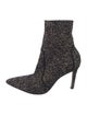 Gianvito Rossi Tweed Pattern Sock Boots