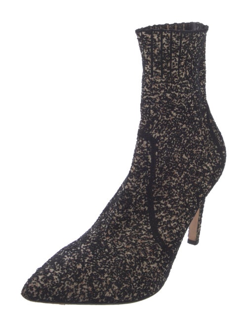 Gianvito Rossi Tweed Pattern Sock Boots