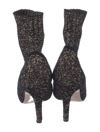 Gianvito Rossi Tweed Pattern Sock Boots