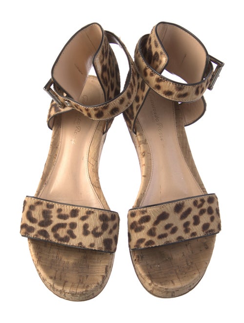 Gianvito Rossi Ponyhair Animal Print Espadrilles