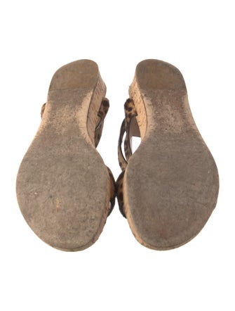 Gianvito Rossi Ponyhair Animal Print Espadrilles