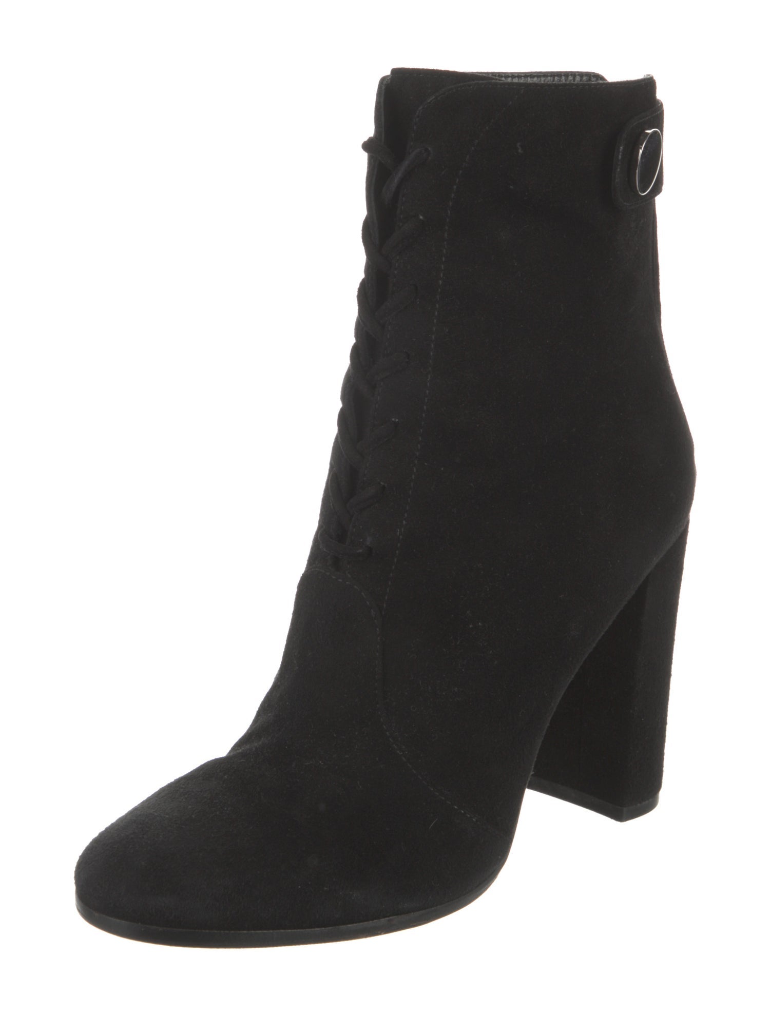 Gianvito Rossi Suede Lace-Up Boots