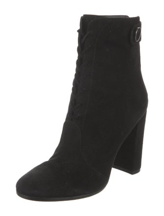 Gianvito Rossi Suede Lace-Up Boots