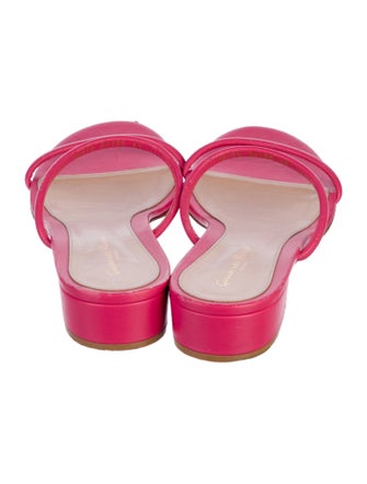 Gianvito Rossi Leather Slides
