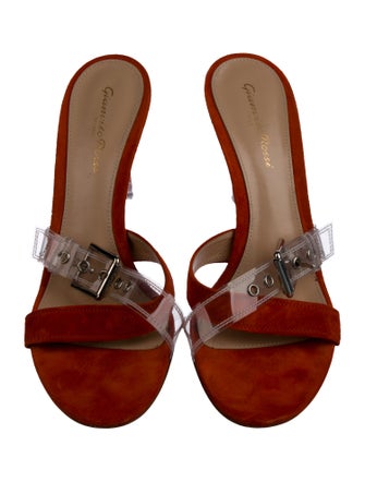 Gianvito Rossi Suede Slides