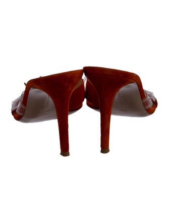 Gianvito Rossi Suede Slides