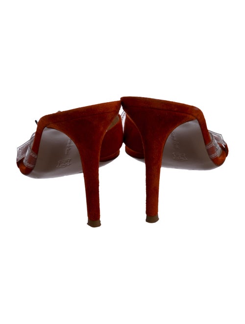 Gianvito Rossi Suede Slides