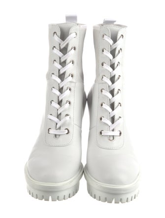 Gianvito Rossi Leather Combat Boots