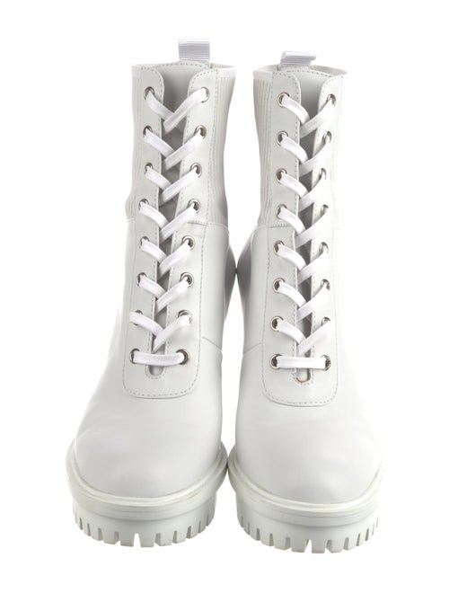 Gianvito Rossi Leather Combat Boots