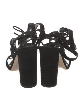 Gianvito Rossi Suede Gladiator Sandals