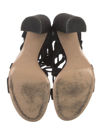 Gianvito Rossi Suede Gladiator Sandals