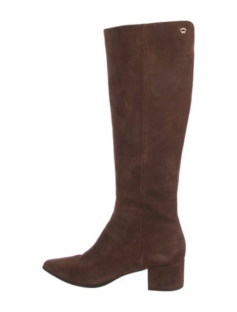 Gianvito Rossi Suede Riding Boots