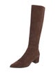 Gianvito Rossi Suede Riding Boots