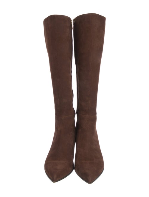 Gianvito Rossi Suede Riding Boots