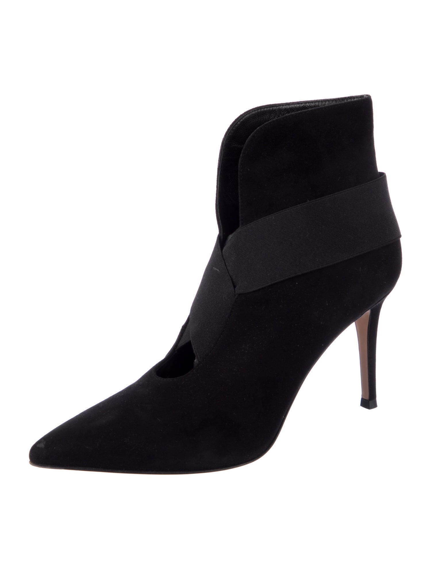 Gianvito Rossi Suede D'Orsay Pumps