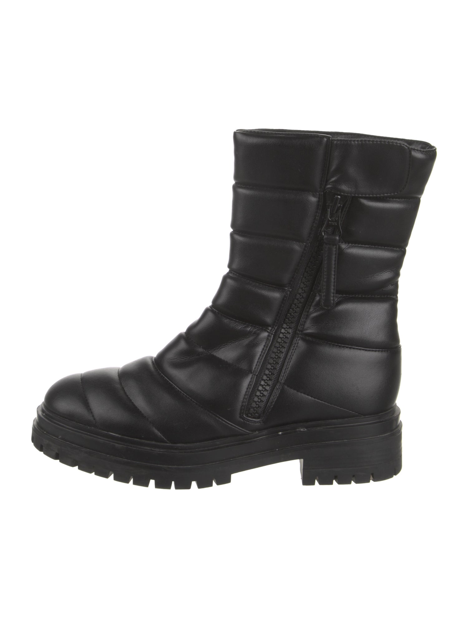 Gianvito Rossi Leather Combat Boots